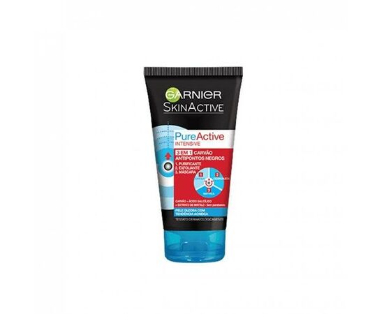 Máscara de carvão 3-em-1 - Garnier Pure Active