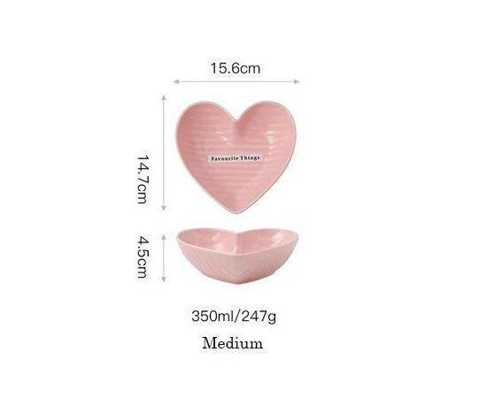 Taça coração Médio - Rosa