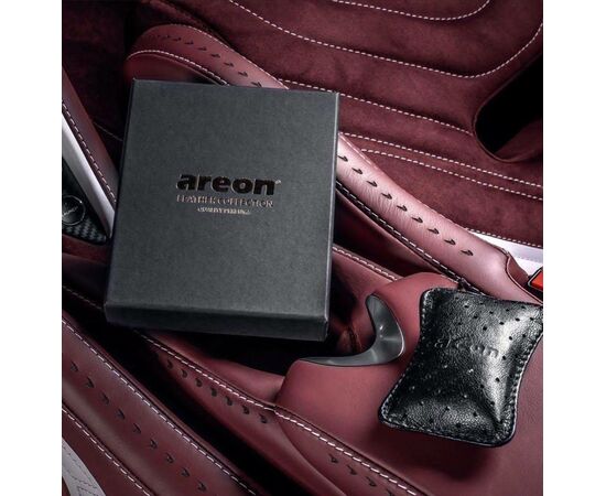 Perfume Seco p/ Carro Areon Colecção de Luxo em couro