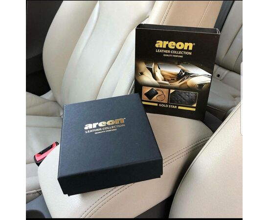 Perfume Seco p/ Carro Areon Colecção de Luxo em couro