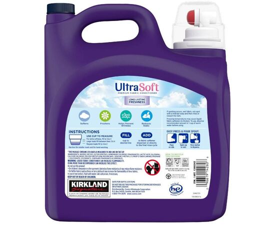 Kirkland Ultra Soft Lavander fabric conditioner, 220 loads
