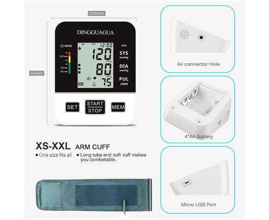 Medidor  de Pressão Arterial do Braço e Pulso - Digital