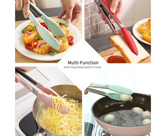 Pinça  de Aço Inoxidável para Cozinhar ou Servir Saladas