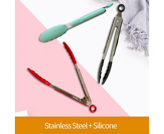 Pinça  de Aço Inoxidável para Cozinhar ou Servir Saladas