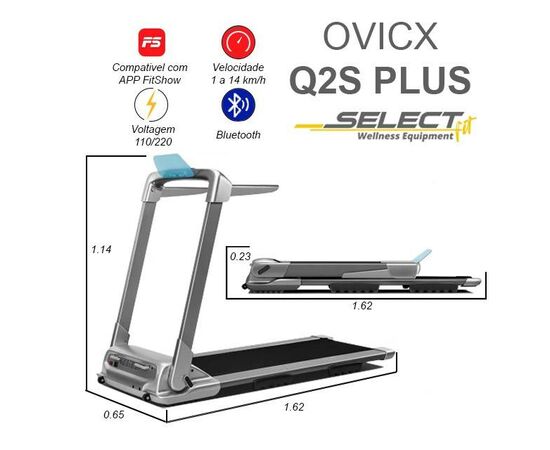 Esteira para Treino Q2S plus