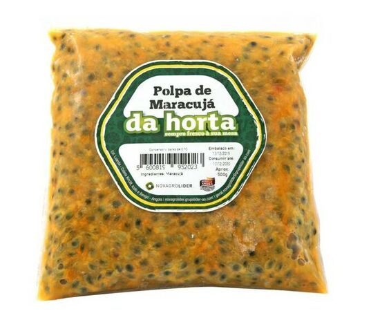 Polpa de maracujá congelada - Da Horta