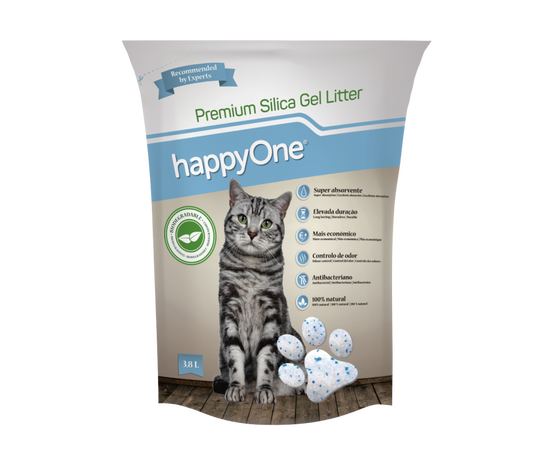 Happy One Silica Gel de Gato 3.8L