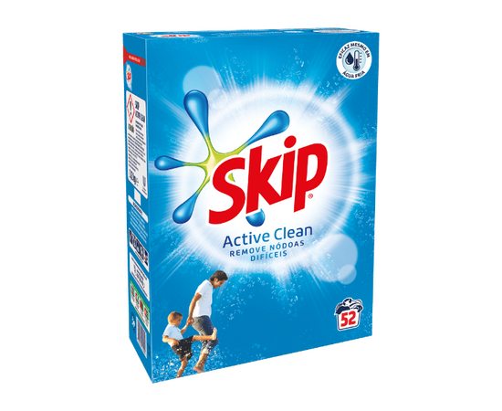 Detergente Skip em Pó Active Clean 52 D