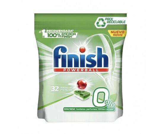 Detergente Cápsulas Maquina Loiça 0% 32 D -  Finish
