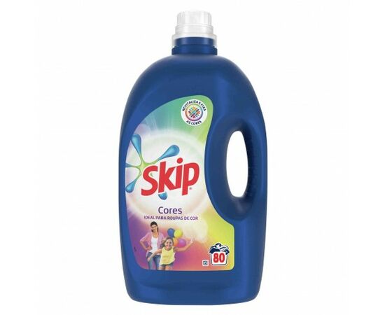 Detergente Roupa Skip Máquina Liquido Cores 80D