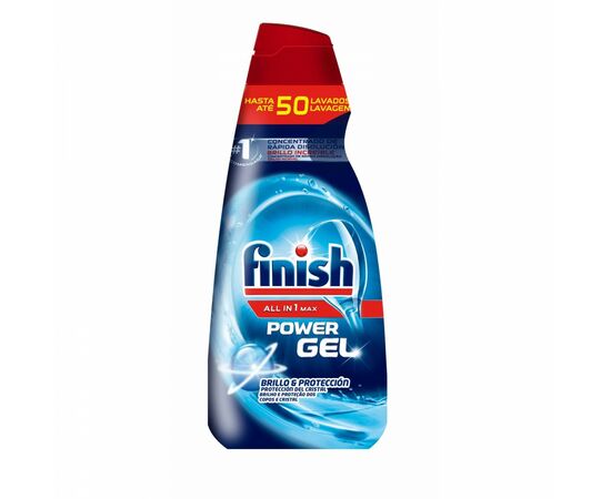 Detergente Maquina Loiça Pawer Gel 50 D - Finish