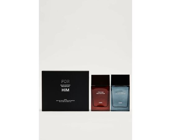 Perfume Homem For Him Black Edition + Red Edition 2x100 Ml - Zara