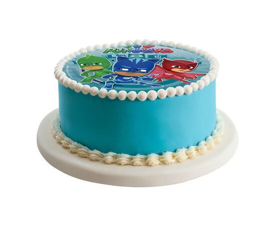 Folha de hóstia comestível para decoração de bolo,de PJ Masks - 20 cm
