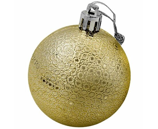 Kit 6 Bolas De Natal Mista - Dourado Natal