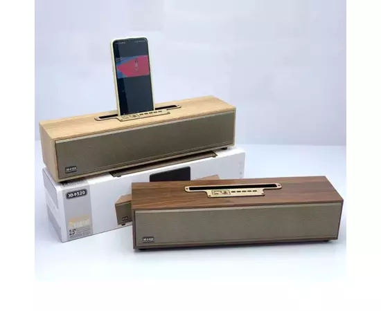 Coluna Bluetooth de madeira XM520