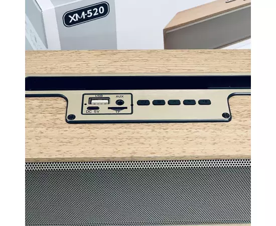 Coluna Bluetooth de madeira XM520