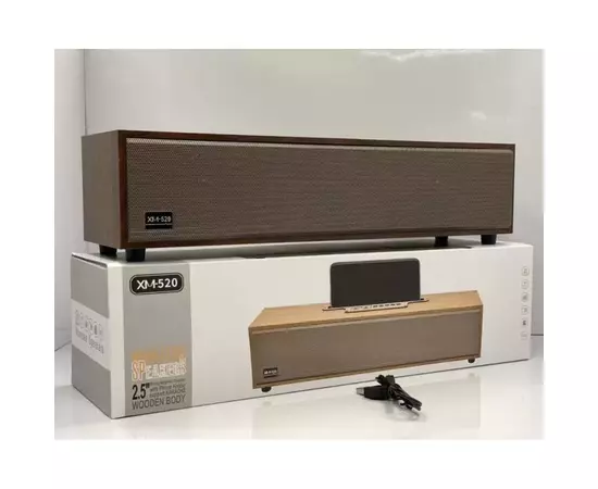 Coluna Bluetooth de madeira XM520
