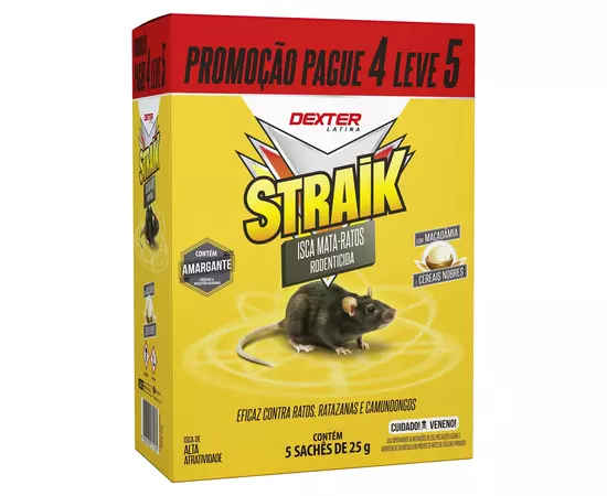 Isca elimina ratos 5 saches 25