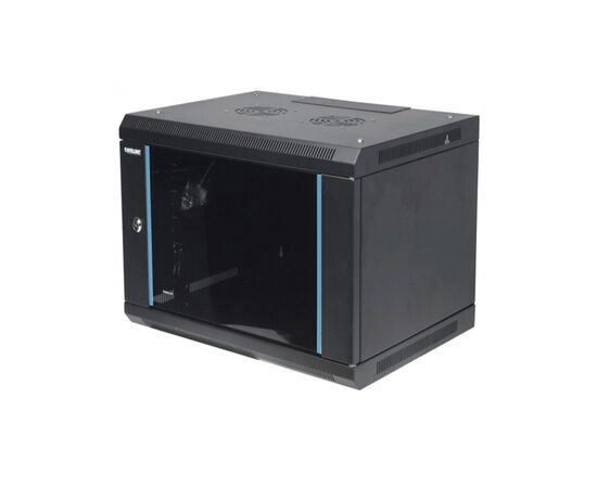 ARMARIO 09U 600X450 INT 19" AÇO PRETO