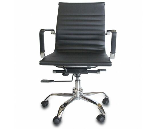 Cadeira PU HIGH Executiva 2 Níveis Desmontada - Preta