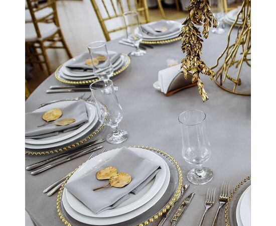 sousplat de acrílico transparente