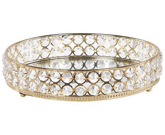 Tabuleiro em metal e vidro