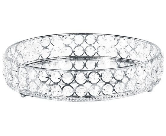 Tabuleiro em metal e vidro