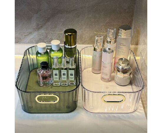 1pc Caixa De Armazenamento De Mesa - Transparente