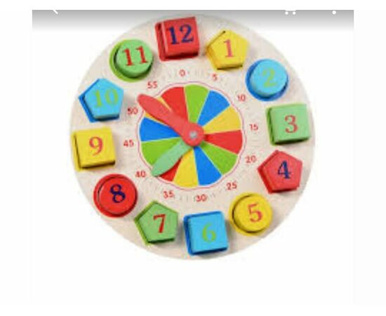 Relógio educativo - Madeira