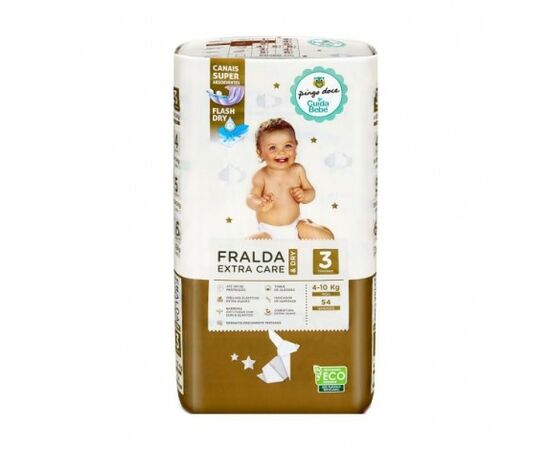 Fraldas Pingo Doce Extra Care & Dry T3