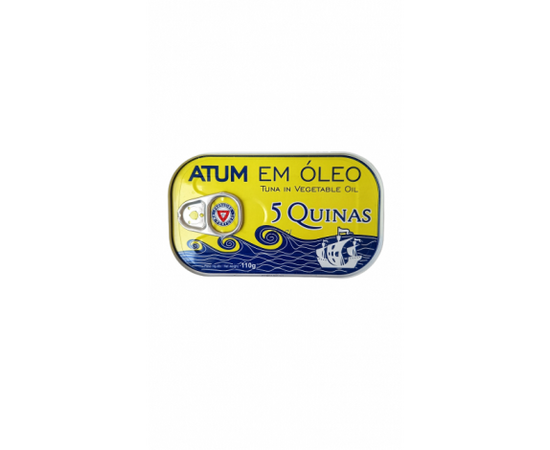 5 Quinas Atum Em Óleo Vegetal 110 G
