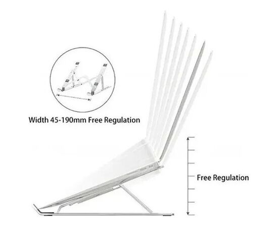 Suporte Apoio Base Ergonômico Regulável Aço Notebook/tablett