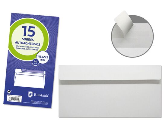 Bismark Envelopes Auto Adesivo - 15UN