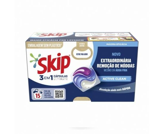 Capsulas Ultimate 3 Em 1 Active Clean 15 D - Skip