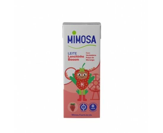 Leite De Morango Lanchinho Bom 200 Ml - Mimosa