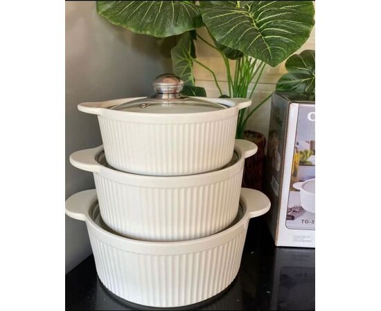 Conjunto de 3 tigelas - Cerâmica