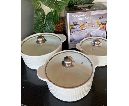 Conjunto de 3 tigelas - Cerâmica