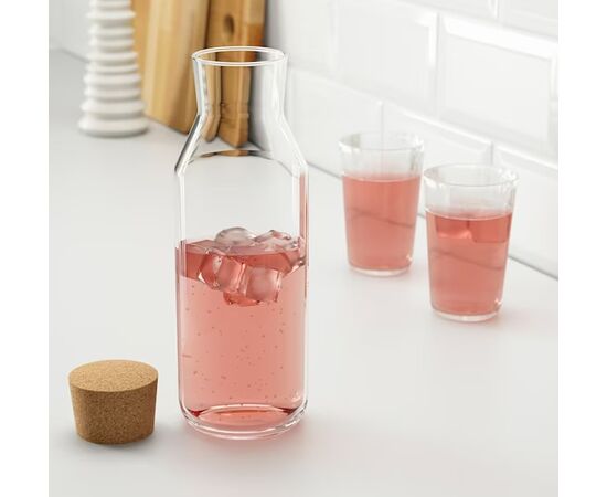 GARRAFA DE MESA C/TAMPA,VIDRO