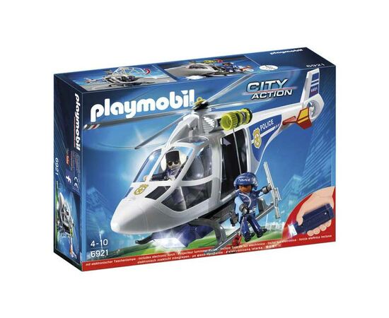 Playmobil City Action: Helicóptero da Polícia com Luzes LED