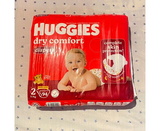Fraldas Huggies dry comfort T2 - 94 UN