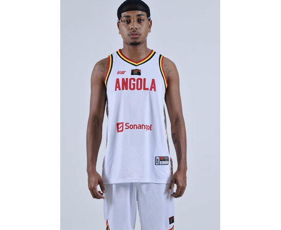Equipamento Oficial de Basquetebol da seleção Angolana - Branco