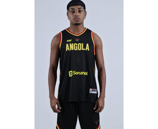 Equipamento Oficial de Basquetebol da seleção Angolana - Preto