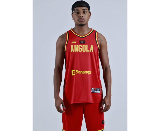 Equipamento Oficial de Basquetebol da seleção Angolana - Vermelho