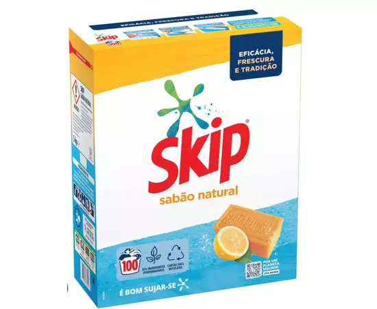 Detergente Skip Sabão Natural Em Pó - 100D