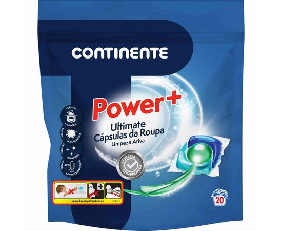 Detergente Máquina Roupa Pastilhas Power Continente