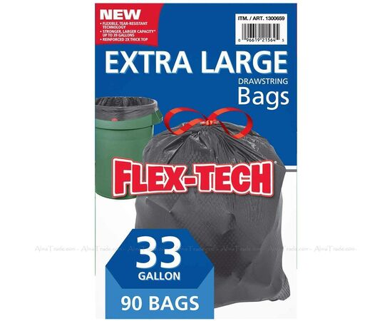 Sacos de Lixo- Flex - Extra Large 124L