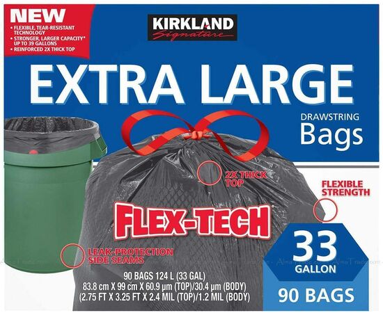 Sacos de Lixo- Flex - Extra Large 124L