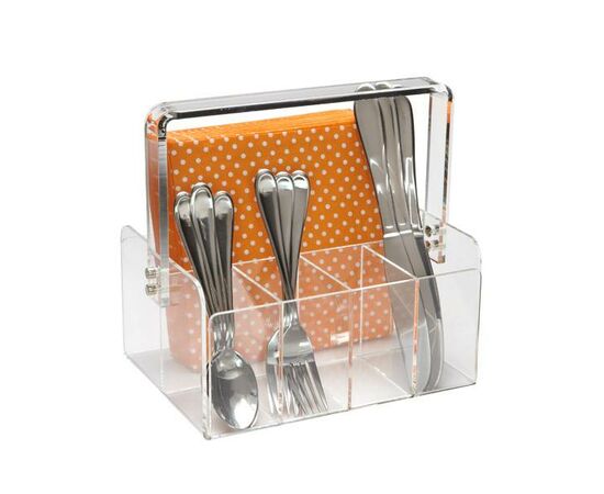 Cesta de Acrílico Multiusos -  5 compartimentos