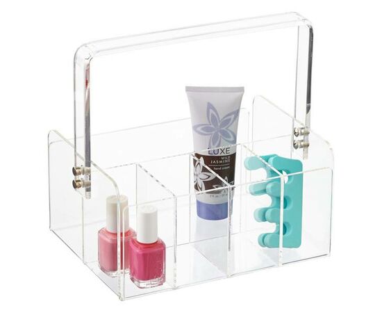 Cesta de Acrílico Multiusos -  5 compartimentos