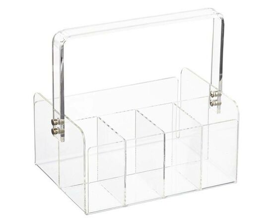 Cesta de Acrílico Multiusos -  5 compartimentos